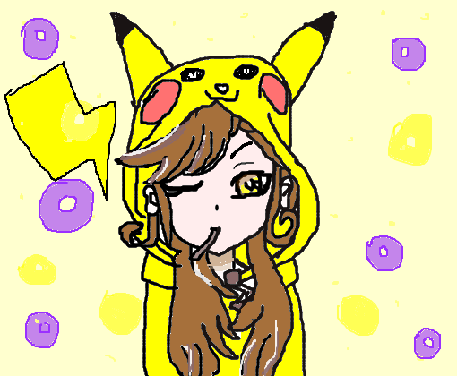 Menina de pikachu - Desenho de garotabr - Gartic