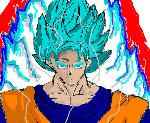 Goku Ssj Blue - Desenho de sou_um_bosta - Gartic