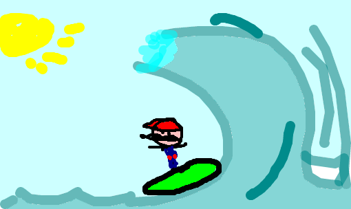 mario surfista
