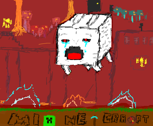 Como Desenhar o Ghast do Minecraft 