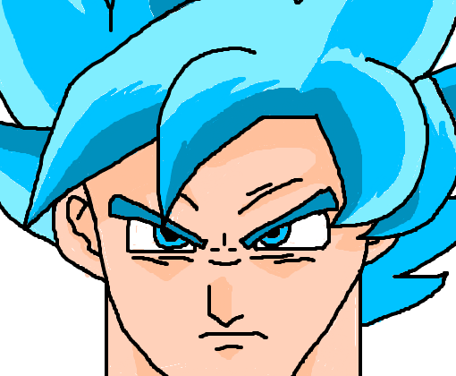Goku super sayajin deus super sayajin - Desenho de perfect_gaei - Gartic