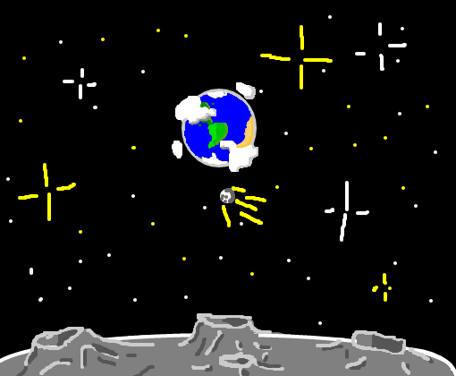 Terra vista do espaço.