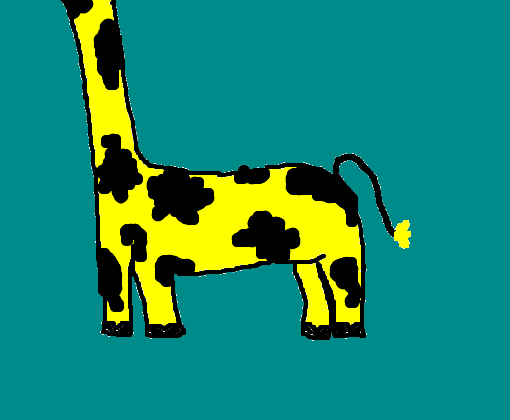 girafinha sem cabeça 
