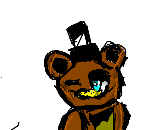 Ignited Freddy Fazbear.  Desenho de gato preto, Desenhos de gatos, Base de  desenho