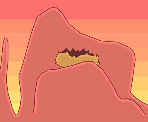 rochas altas de um deserto