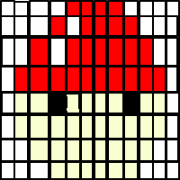 Tentativa de desenho pixel