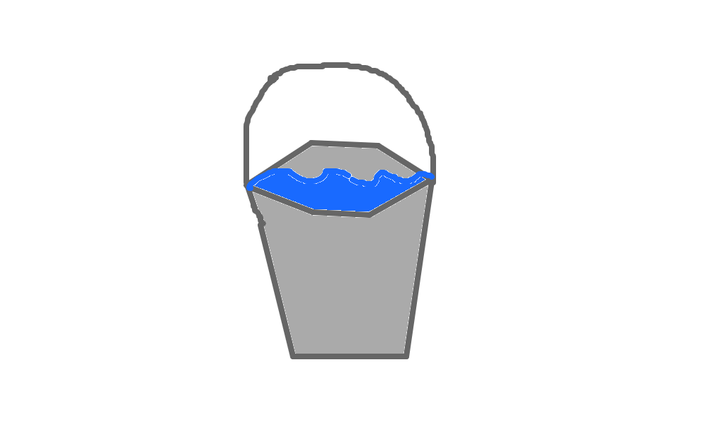 balde de água