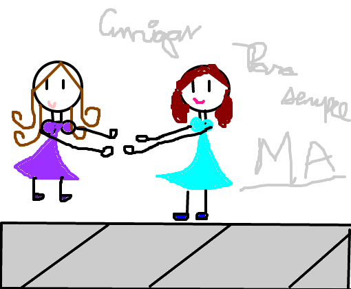 Melhores amigas - Desenho de allaninhav - Gartic