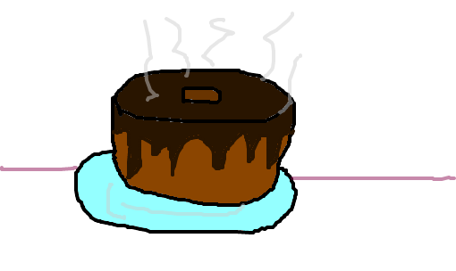 Um desenho simples e colorido dos bolos, bolo desenho colorido