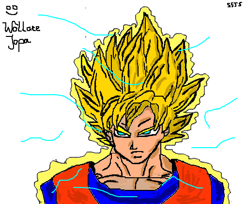 goku ssj2 - Desenho de kurostisuji - Gartic