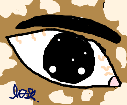 olho com vitiligo