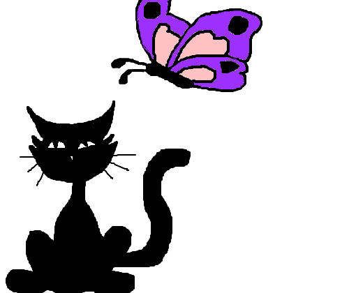 Cats & Butterfly