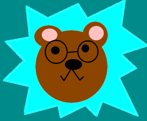 bear de óculos