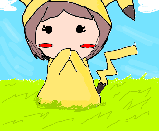 Chibi pikachu girl
