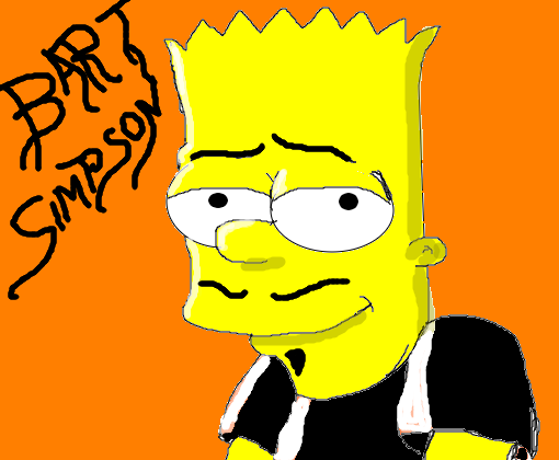 Como desenhar o Bart Simpson triste passo a passo e fácil. 
