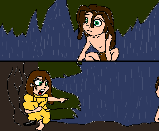 Tarzan e Jane crianças.