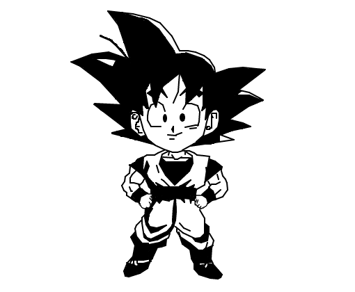Goku ssj 1 melhorado - Desenho de frozenotome - Gartic