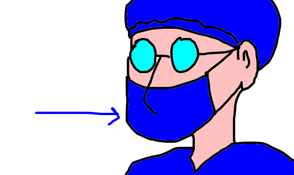 máscara cirúrgica