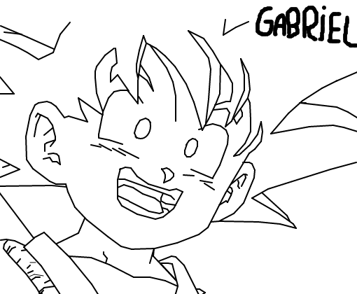 Kid Goku Lineart