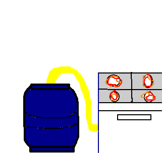 botijão de gás