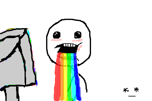 Throwing up Rainbows *-*