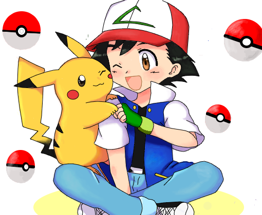 Como Desenhar o Ash e o Pikachu - Pokémon 