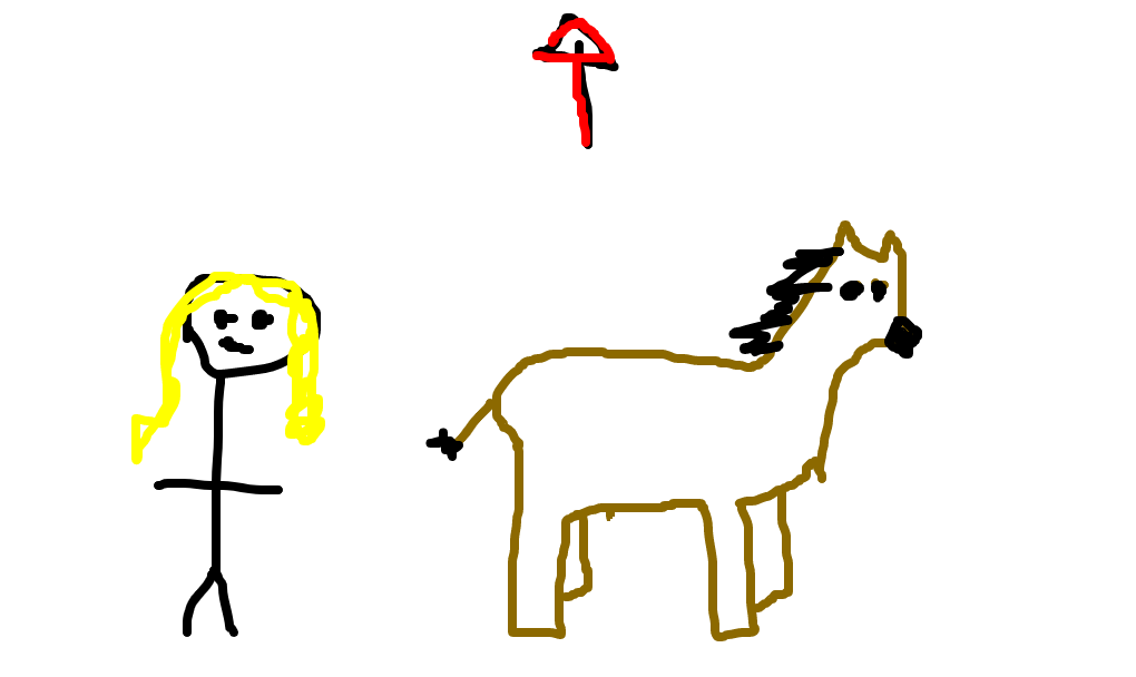 a menina e o cavalo