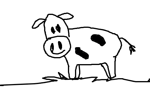 vaca pastando