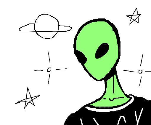 Desenhos de aliens  Aliens desenho, Desenhos, Aliens