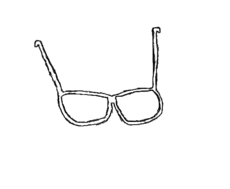 Esboço de um óculos q-p