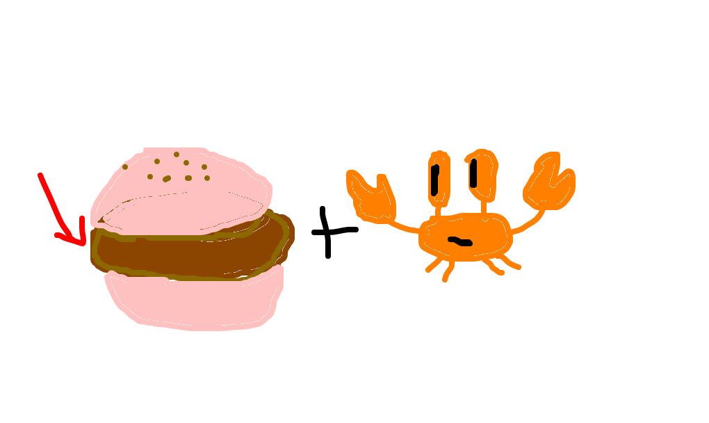 hambúrguer de caranguejo