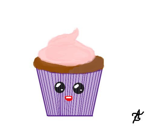 Cupcake colorido kawaii - Desenho de ladylily09 - Gartic
