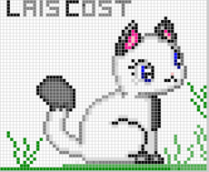 Cat in pixel