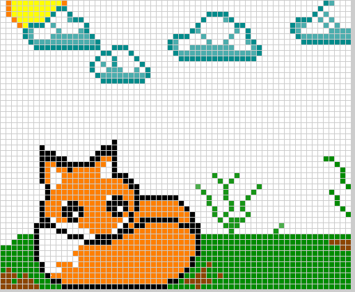 Fox in pixel