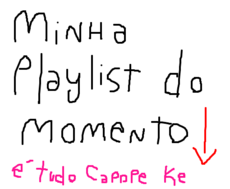 MINHA PLAYLIST DO MOMENTO