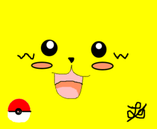 Desenho- Pikachu >.<