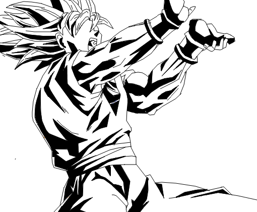 Goku (ssj god) - Desenho de leon12321 - Gartic
