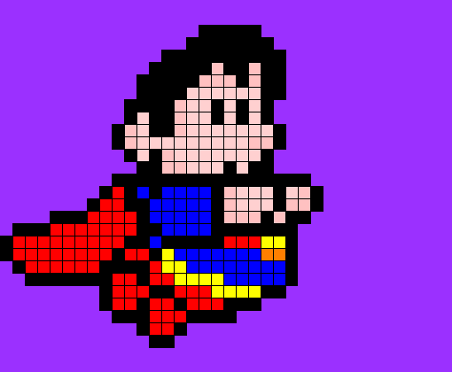 Super-man pixel