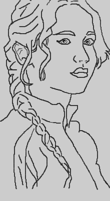 Katniss Everdeen. - Desenho de letolx2 - Gartic