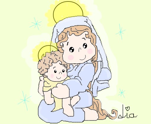 Virgem Maria e o Menino Jesus