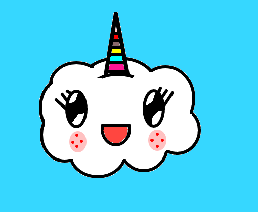 Nuvem unicornio kawaii para colorir by PoccnnIndustriesPT on DeviantArt