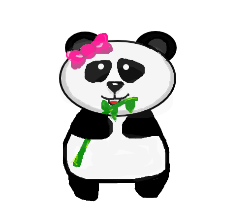 Rosto de panda - Desenho de laura100br - Gartic
