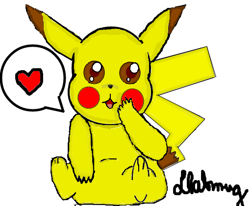 Pikachu Apaixonado - Desenho de ludfoca - Gartic