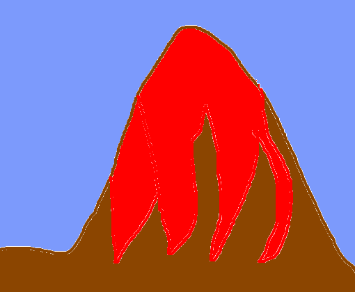 um vulcão
