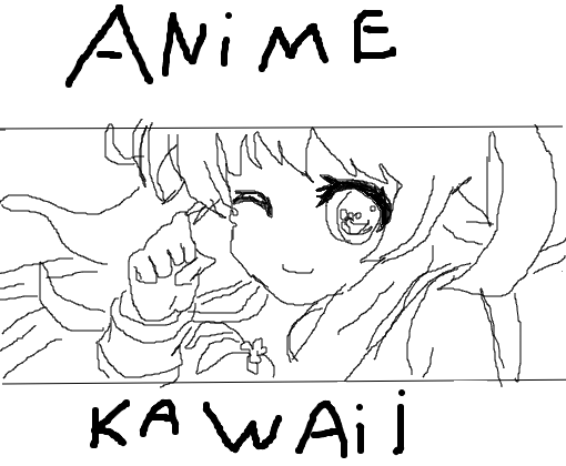 Anime kawaii >w< - Desenho de nyaaaah_000 - Gartic