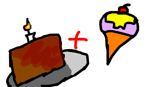 bolo de sorvete