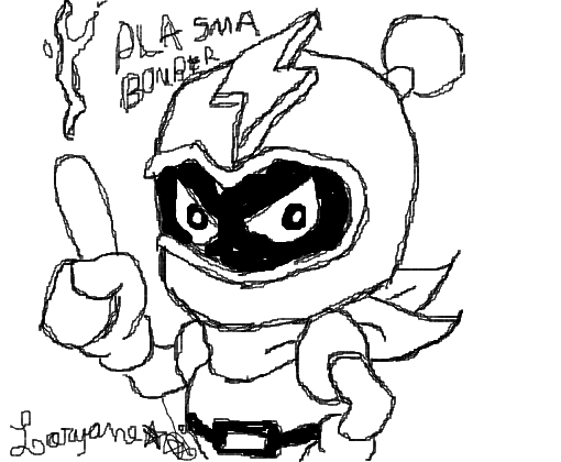 Desenho do Plasma Bomber(Super Bomberman 2)