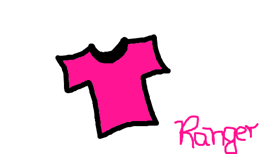 camisa rosa da RangerRosa