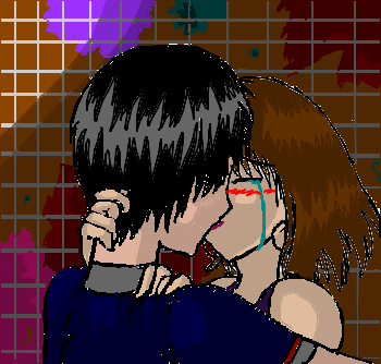 anime couples-kiss