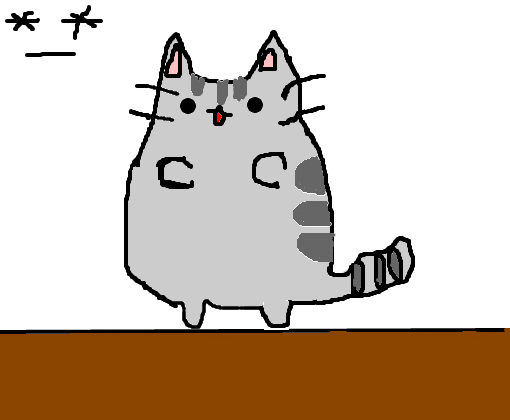Desenho de gato fofo